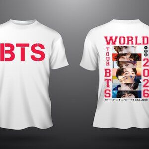 World Tour 2026 Kpop BTS Custom Shirts